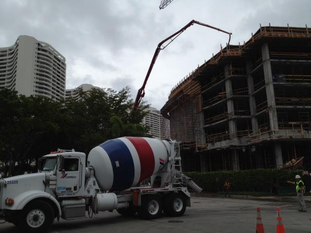 Pouring Foundation for Amenities Level Pouring Foundation for Amenities Level