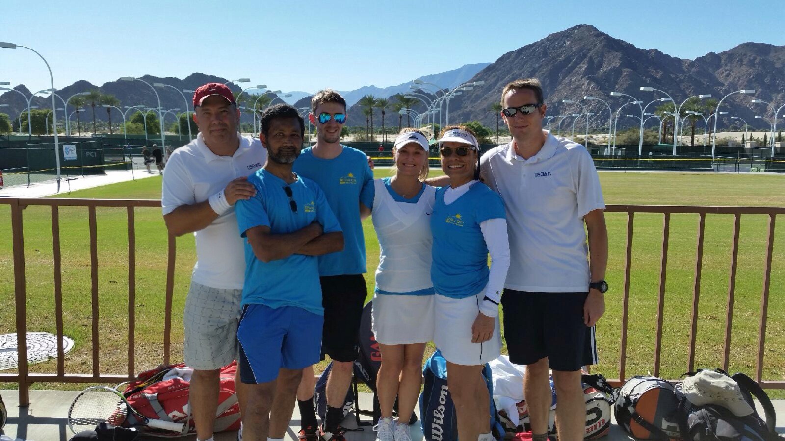 Players at the World Team Tennis (WTT) Tournament