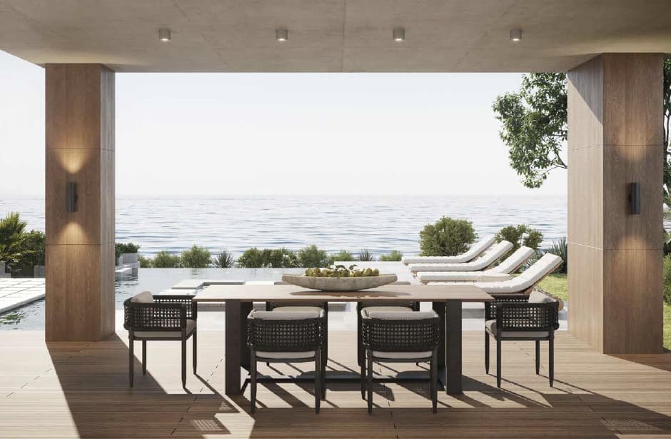 Waterfront porch view