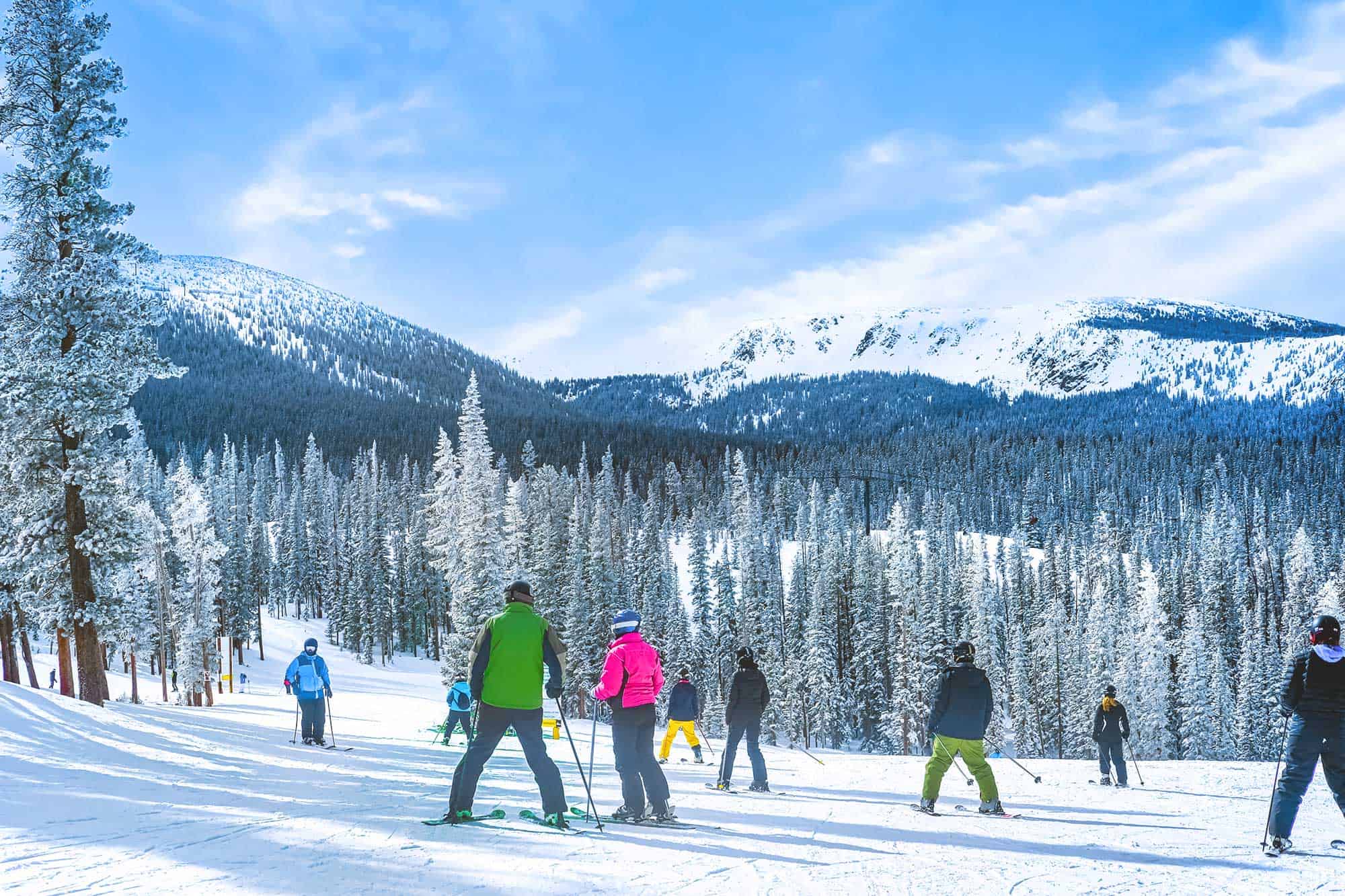 People on the ski slope