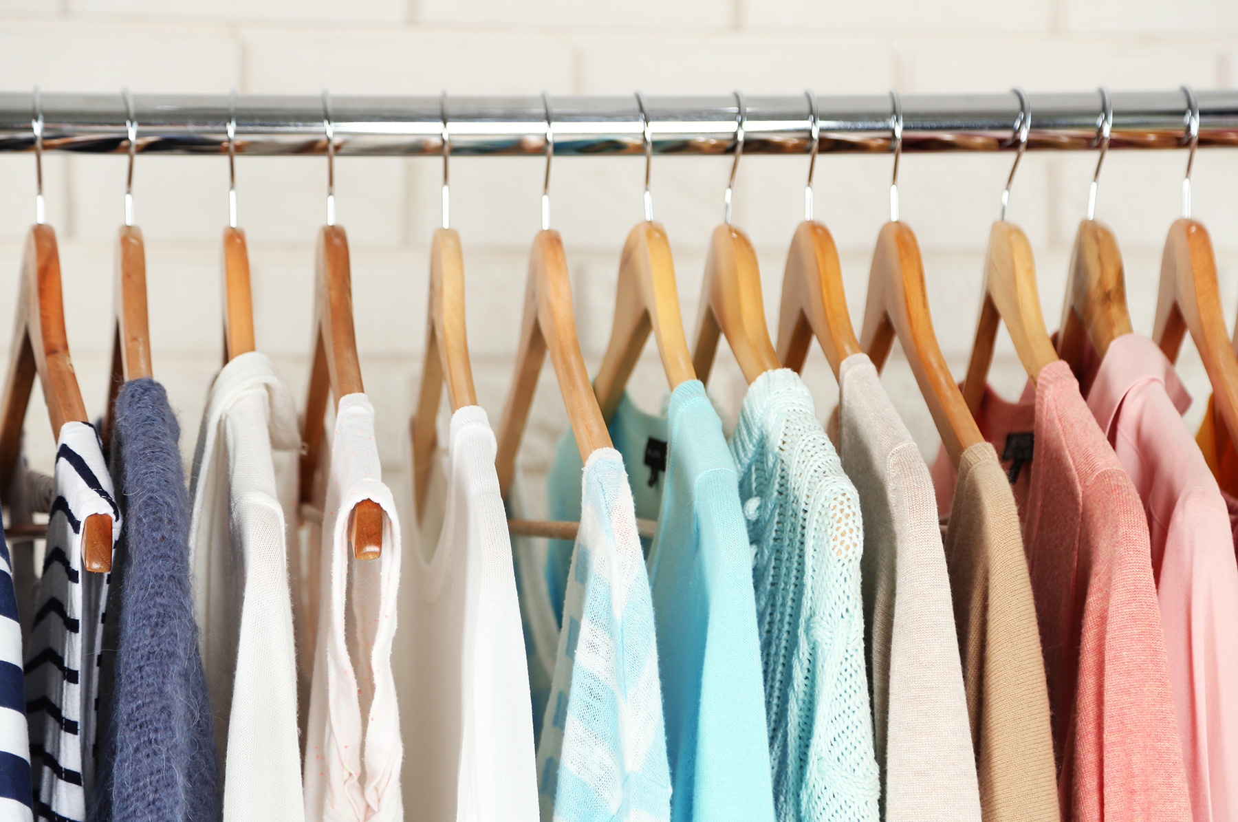 an organized closet maximizes space in a small house