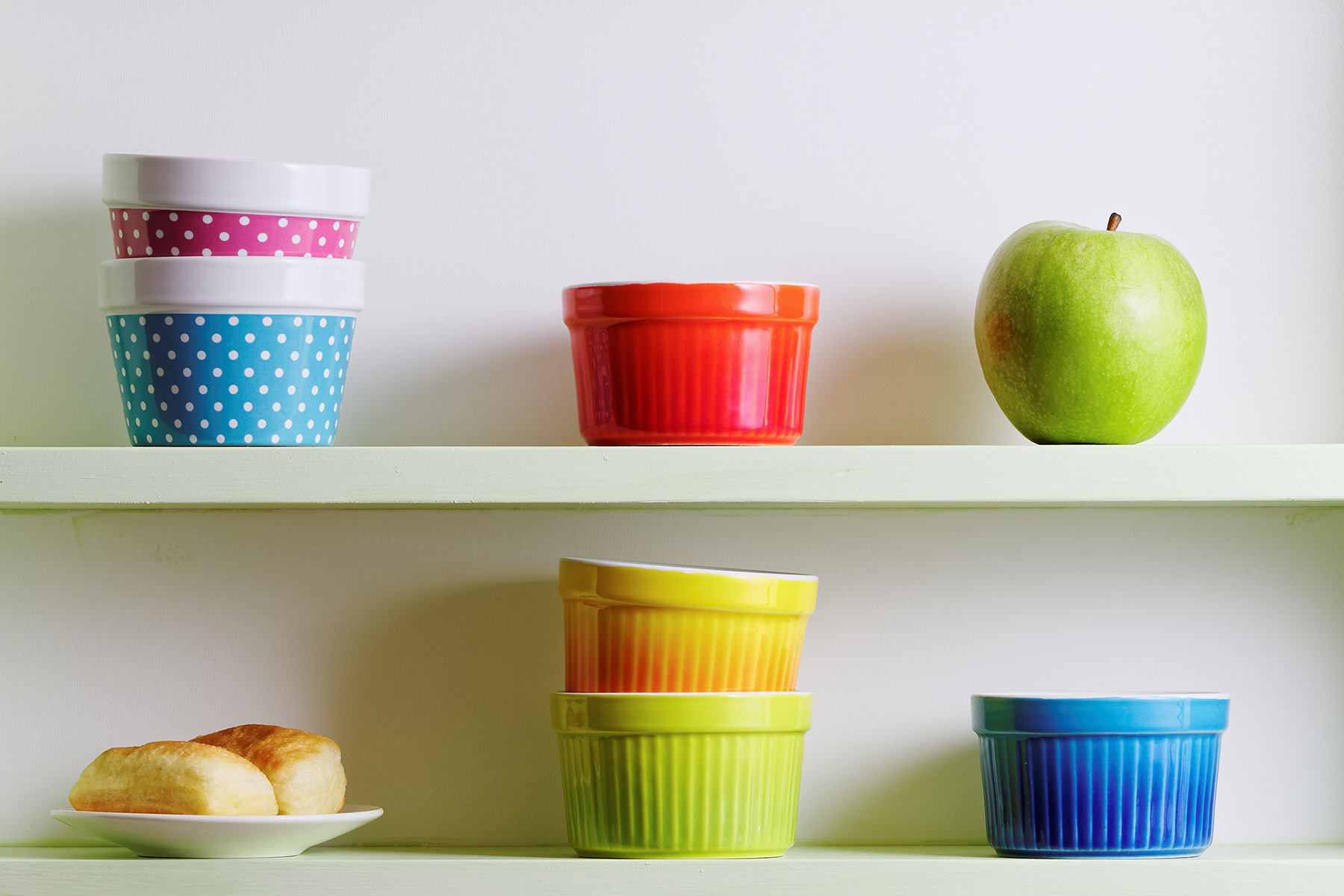 shelves will help you maximize your space in a smaller townhome