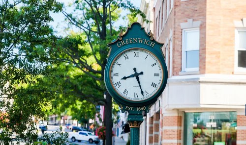 Clock in Greenwich CT