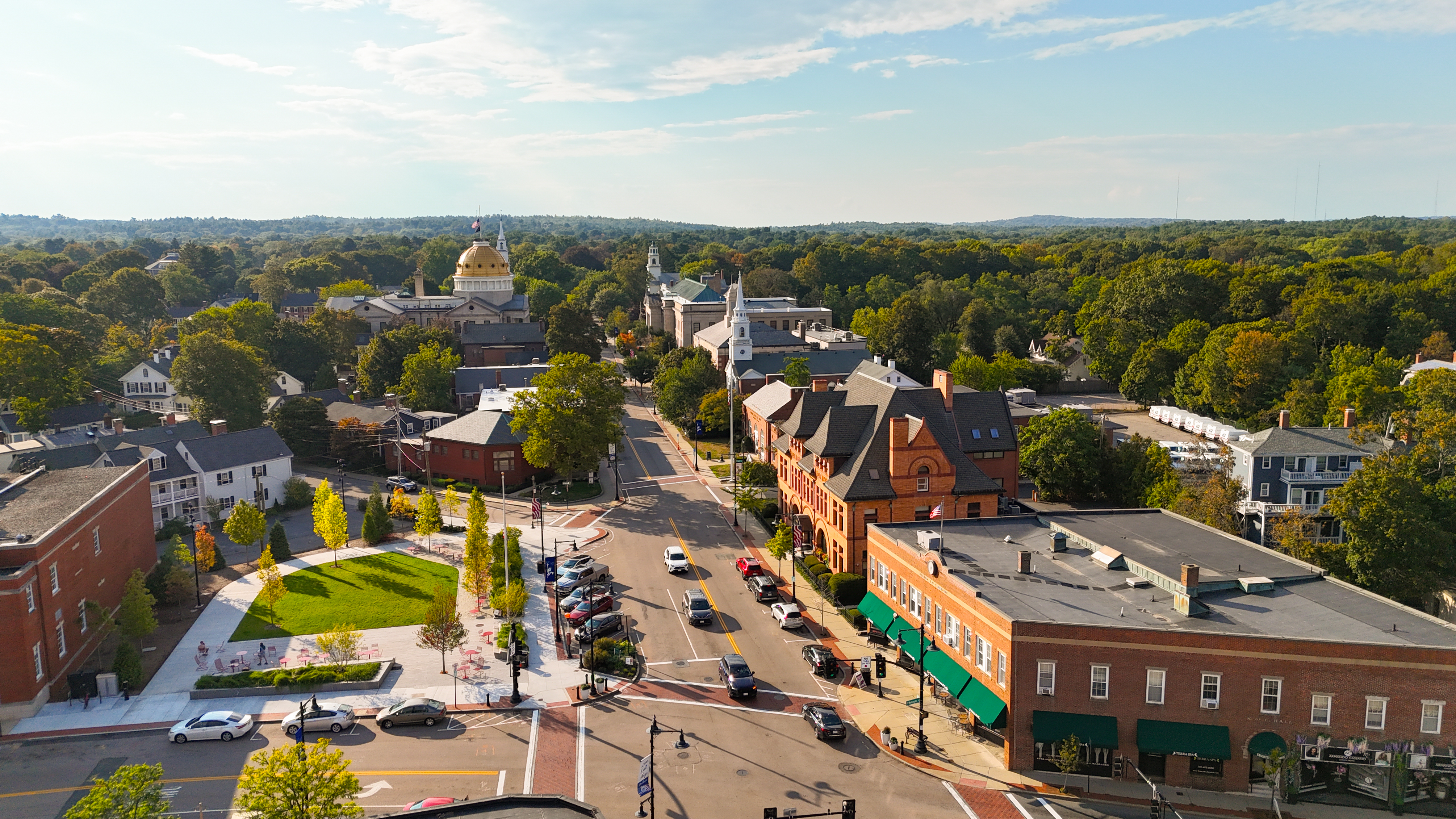 Historical court house Dedham MA USA
