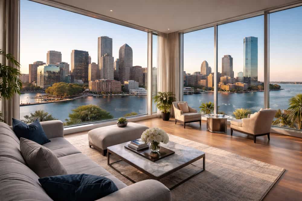 Views from Luxury Building in Boston 