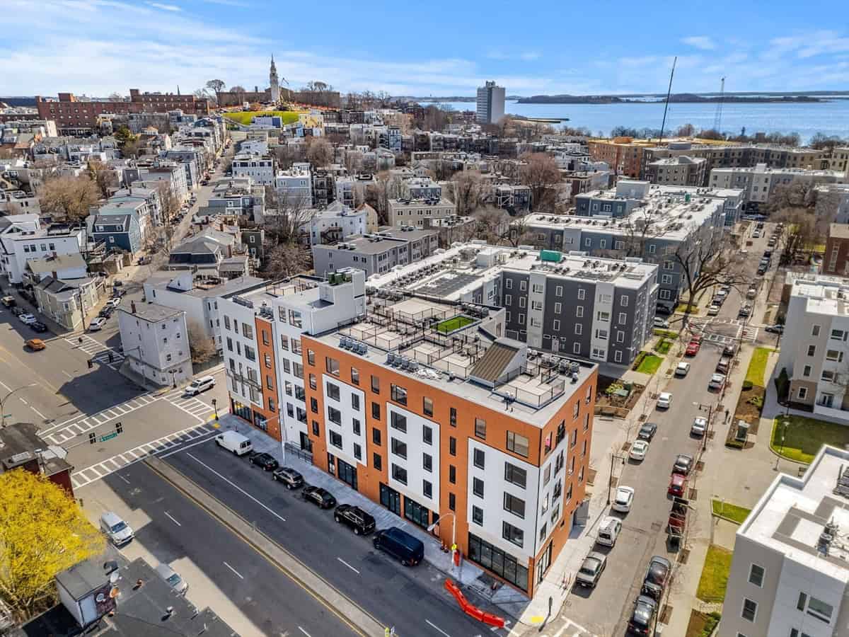 Aerial View of Luxury Condos in Boston MA