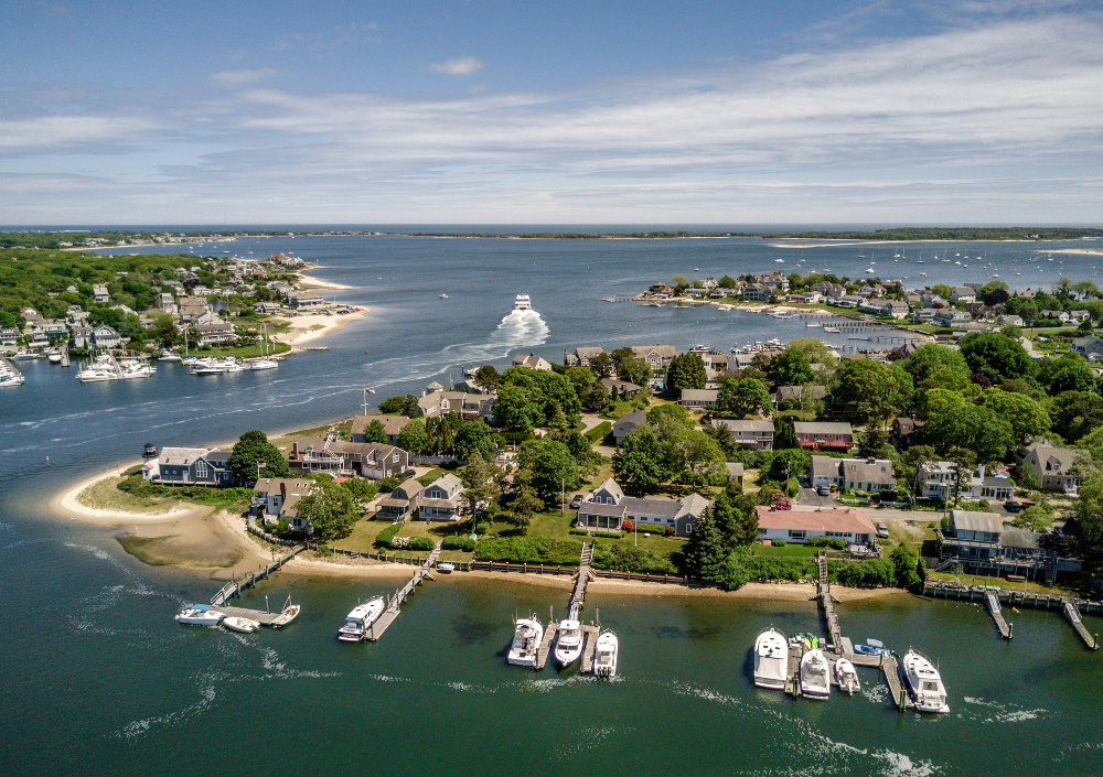 Aerial of Cape Cod MA