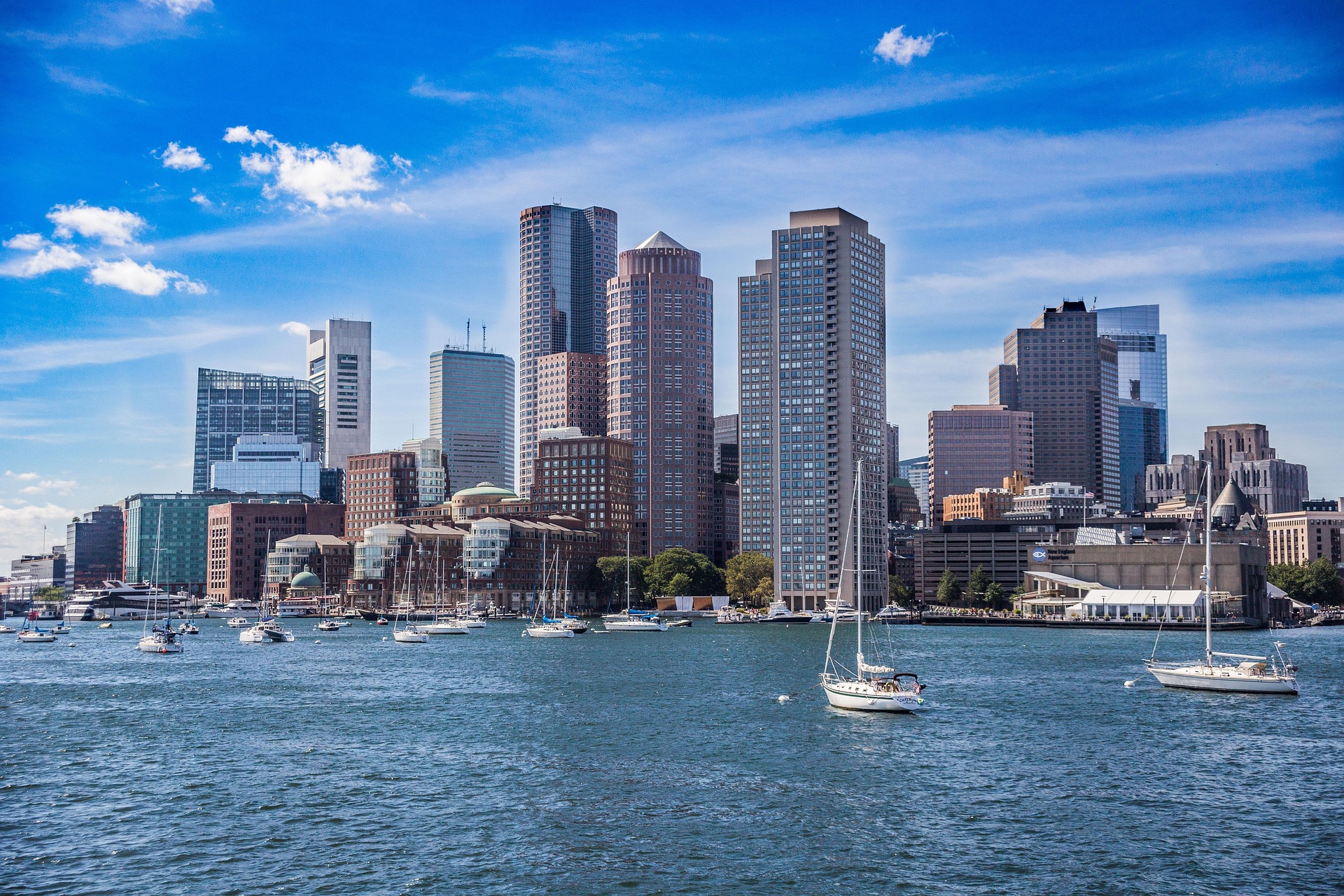 Historic brownstones in Boston
