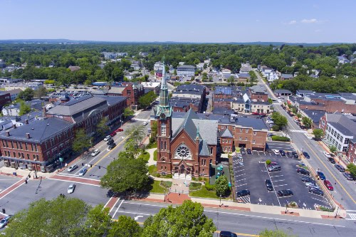View of Downtown Natick MA